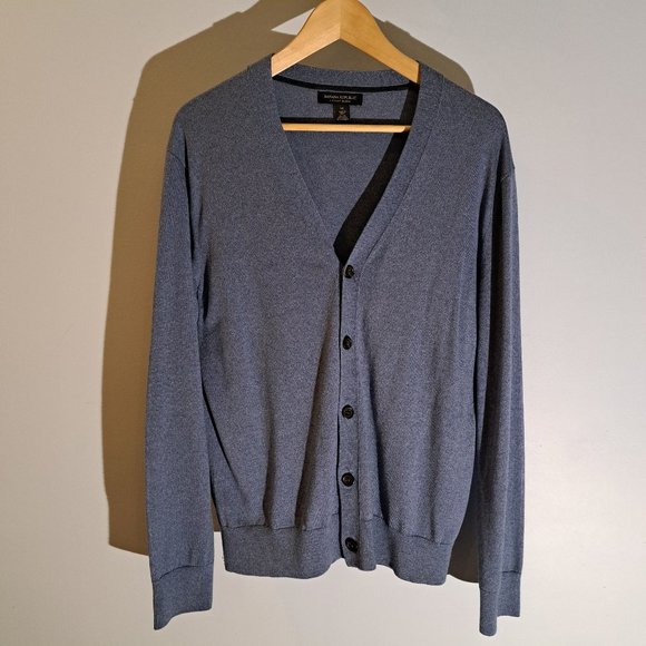 Banana Republic Other - Banana Republic Silk-Cotton-Cashmere Luxury Blend Men's Medium Cardigan Sweater